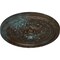 Ekena Millwork Palmetto Ceiling Medallion, Hand-Painted Bronze Blue Patina, 11 1/2"OD x 1"P CM11PABBS - alternate 5
